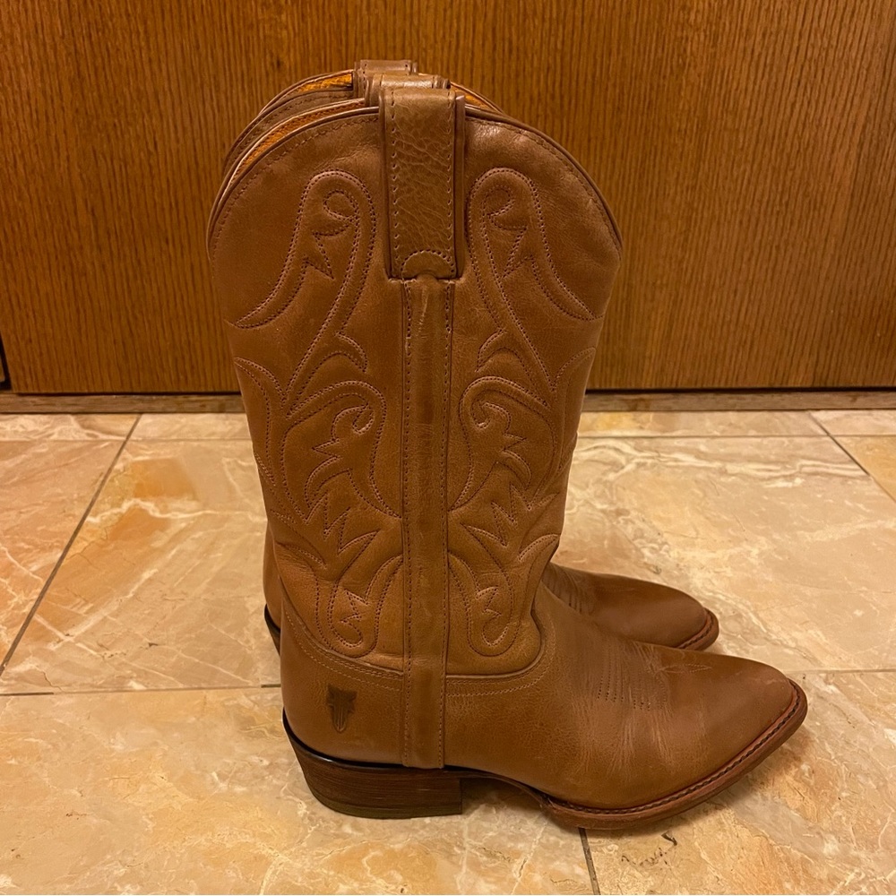 FRYE Leather Western Cowboy Boots